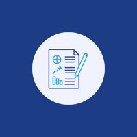 Post de portada destacadas de Instagram iconos tecnología bicromáticos azul